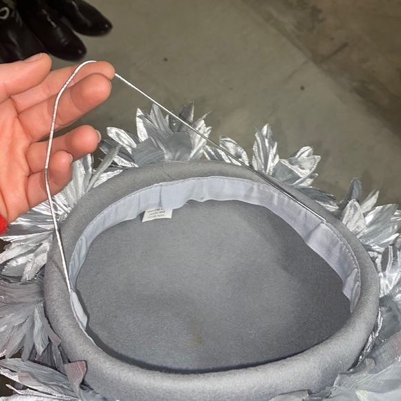 Funky Vintage Art Deco Fully Flowered Round Wool Hat - Picture 5 of 5